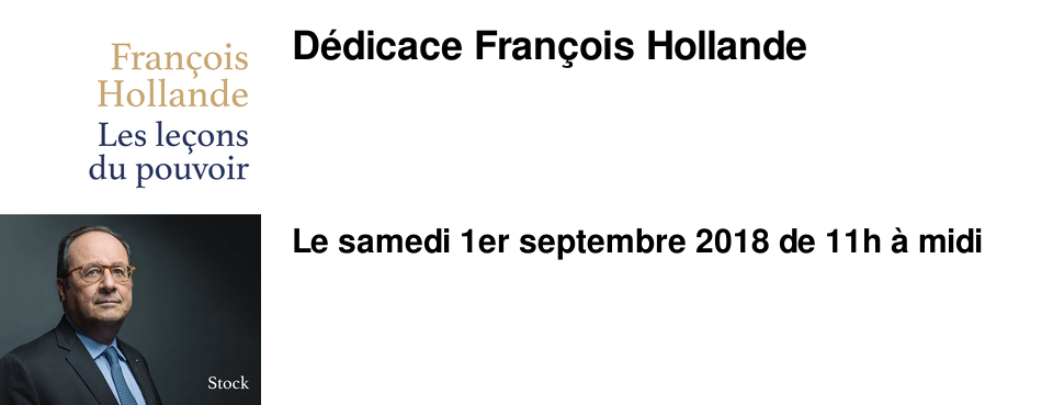 D�dicace Fran�ois Hollande