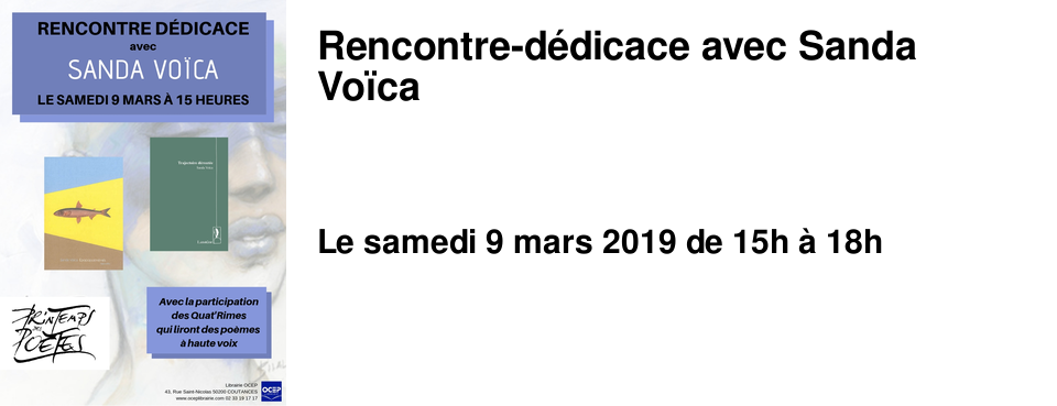 Rencontre-d�dicace avec Sanda Vo�ca