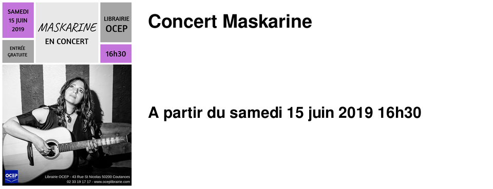 Concert Maskarine