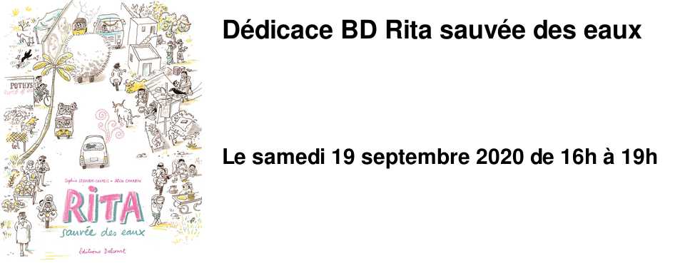 D�dicace BD Rita sauv�e des eaux